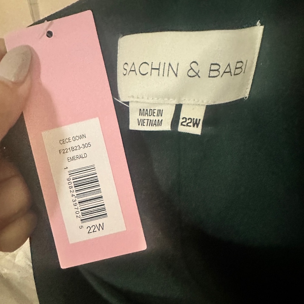 Sachin + Babi One Shoulder Dress in Deep Green - Picture 4 of 6